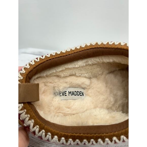 Steve Madden Womens Selena Brown Cow Suede Slip On Platform Slippers Mule Sz 12M - Picture 10 of 13